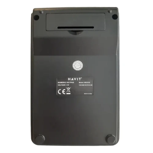 HAVIT KB223G - MINI CLAVIER NUMÉRIQUE SANS FIL - CONNEXION 2.4GHZ - COMPACT - SILENCIEUX - ERGONOMIQUE - BLACK