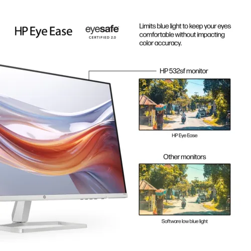 ECRAN HP 532SF - 31.5" FHD - DALL VA - 100HZ - 7 MS - EYE EASE - AJUSTABLE - HDMI / VGA - BLACK 