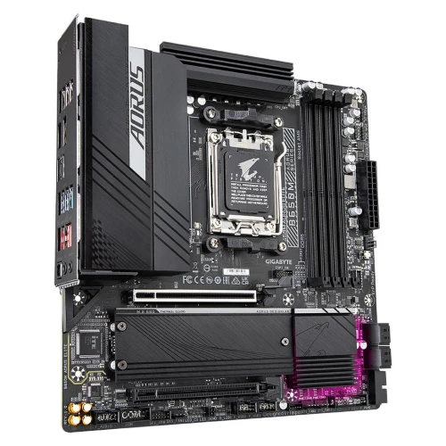 GIGABYTE B650M AORUS ELITE - CARTE MÈRE MICRO ATX - SOCKET AM5 - 4 x DDR5 - 1 x PCIe 4.0 X16 - 3 x M.2 (1 x PCIe 5.0 + 2 x PCIe 4.0) NVMe - LAN 2.5GBE - USB 3.2 - BLACK