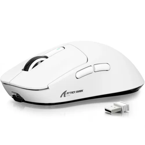 ATTACK SHARK X3 - SOURIS FILAIRE & SANS FIL - BLUETOOTH - 2.4G - 6 BOUTONS -26000 DPI- 1KHZ - WHITE