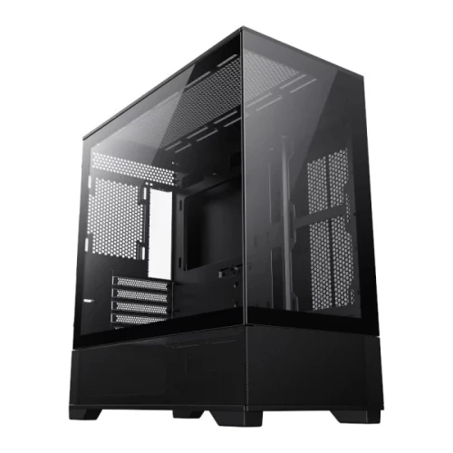GAMEMAX VISTA MB - BOITIER GAMING MICRO ATX - VERRE TREMPÉ - HAUTE VENTILATION - GPU 360MM - BLACK