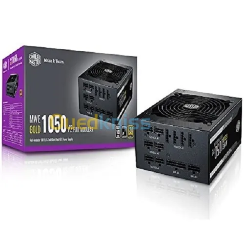 COOLER MASTER MWE 1050W V2 - ALIMENTATION 80 PLUS GOLD - MODULAIRE - ATX12V - EPS12V - 4 X PCI-E 6