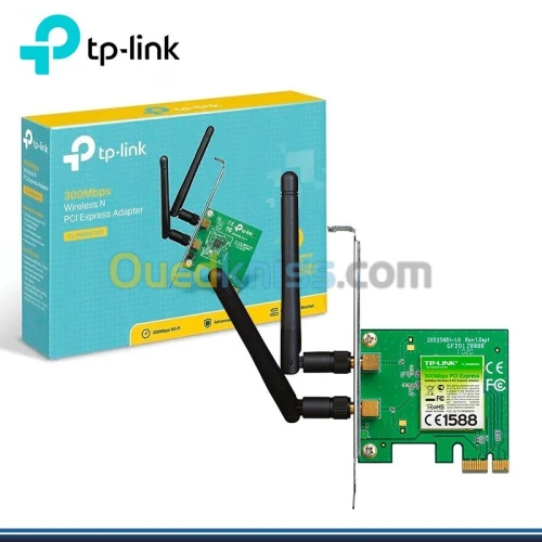 TP-LINK CARTE RÉSEAU TL-WN881ND PCI WI-FI 2 ANTENNE 300MBPS
