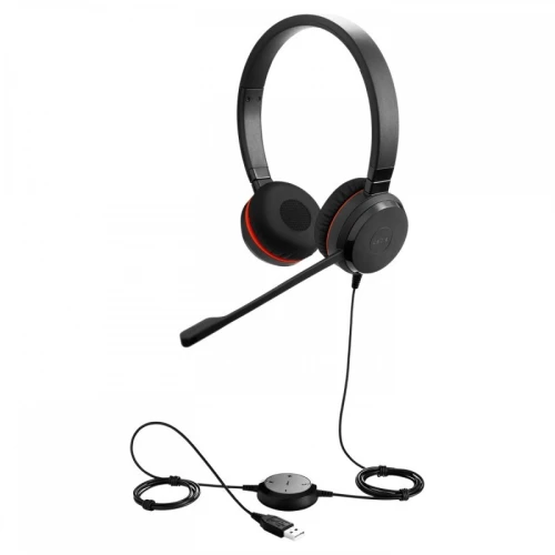 JABRA EVOLVE 20 SE FILAIRE - CASQUE AVEC MICRO PROFESSIONNEL USB - PLUG & PLAY - SUPPRESSION DE BRUIT - BLACK