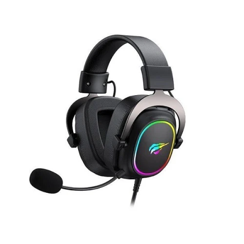 HAVIT GAMENOTE H2002P BLACK - CASQUE GAMING FILAIRE USB 7.1 - SON SURROUND - MICROPHONE FLEXIBLE - RGB - CONFORTABLE - BLACK