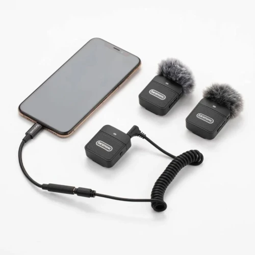 SARAMONIC BLINK100 B2 - MICROPHONE SANS FIL - ULTRA COMPACT - 2TX + 1RX -DUAL CHANEL -2.4GHZ -BLACK 