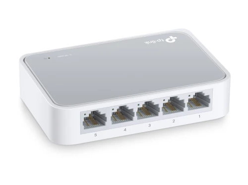 TP-LINK TL-SF1005D - SWITCH DESKTOP 5 PORTS -10/100 MBPS - GREEN ETHERNET -PLUG & PLAY - EEE 802.3x