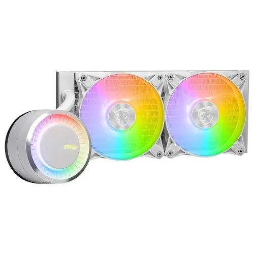 MSI MAG CORELIQUID E240 - WATERCOOLING 240MM - 2 X FANS ARGB - PERFORMANCE - INTEL & AMD - WHITE