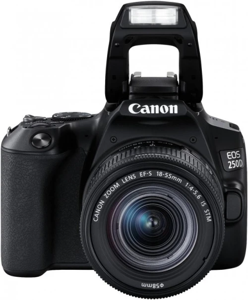 CANON EOS 250D STM - APPAREIL PHOTO + OBJECTIF EF-S 18-55MM - F 4-5.6 IS - LCD - 25,80 MPXL - BLACK 
