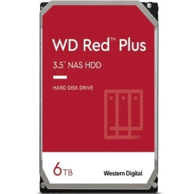 WD RED PLUS NAS WARE 6 TB - DISQUE DUR HDD 3.5" - 7200 RPM - SATA 6 GB/S - 256MB CACHE - WD60EFPX