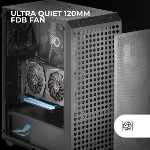 MARS GAMING MC-Q3 - BOITIER ATX  -1 FAN - VERRE TREMPÉ - USB 3.0 - MICRO & MINI ATX - BLACK 