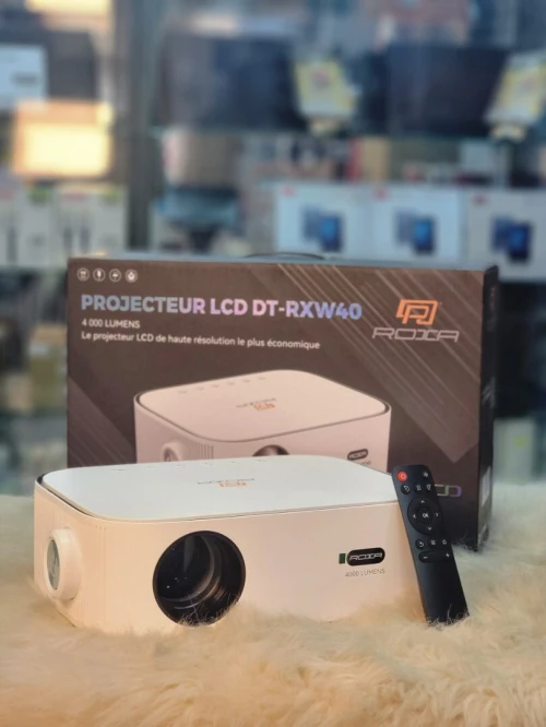DATA SHOW ROXA DT-RXW40 - LED 4000 LUMENS - HDMI - USB - 1080P WUXGA FHD - LCD - PC & CONSOL WHITE 