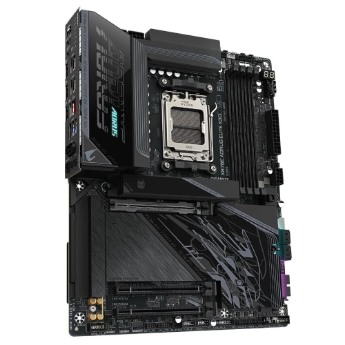 GIGABYTE X870E AORUS ELITE X3D - CARTE MÈRE ATX - SOCKET AM5 - 4 x DDR5 - 1 x PCIe 5.0 X16 - 4 x M.2 NVMe - WIFI 7 - BT 5.4 - LAN 5GBE - BLACK