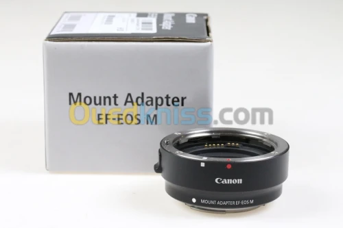 ADAPTATEUR MONTURE CANON EF-EOS M ORIGINAL- À BOÎTIER EOS - POUR EOS M10 M50 M50 Mark II M100 -NOIR