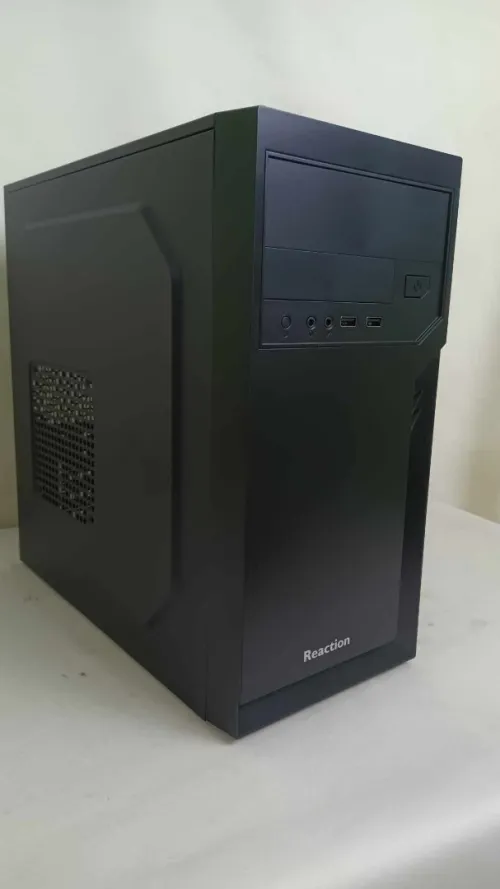 Boitier Reaction 6502 Micro ATX Case + Combo Reaction Clavier Souris KM300 - Alimentation 200W