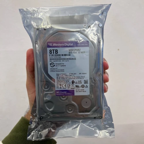 WD PURPLE 8TB SURVEILLANCE - DISQUE DURE HDD 3,5" - SATA 6GB/S - 5640 RPM - 256Mo - WD85PURZ