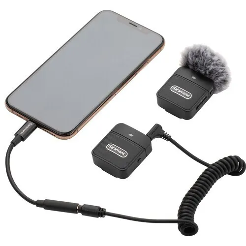 SARAMONIC BLINK100 B1 - MICROPHONE SANS FIL -ULTRA COMPACT - DUAL CHANEL- 1TX + 1RX - 2.4 GHZ- BLACK