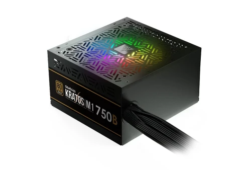 GAMDIAS KRATOS M1-750B - ALIMENTATION 750W - 80+ BRONZE - SILENCIEUSE - RGB - ATX PFC ACTIF -BLACK