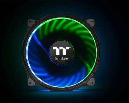 THERMALTAKE RIING PLUS 20 RGB - VENTILATEUR BOÎTIER 200 MM - ARGB - HAUTE CIRCULATION - BLACK 