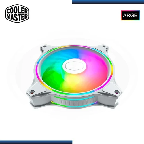 COOLER MASTER MASTERFAN MF120 HALO RGB - VENTILATEURS DE BOÎTIER 120 mm ARGB - 62 CFM - WHITE 