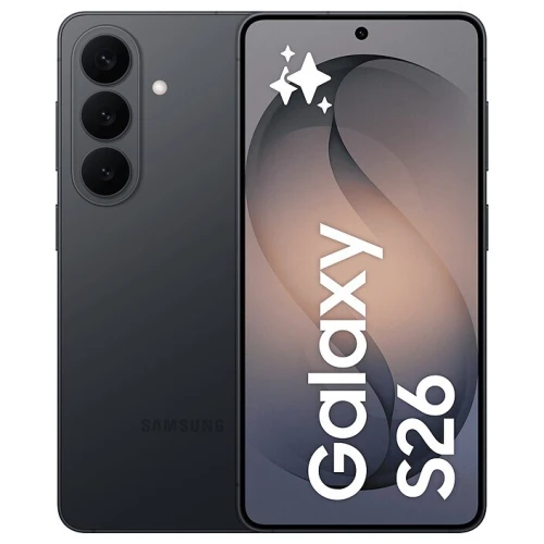 SAMSUNG GALAXY S26 - EXYNOS 2600 - 12GB - 256GB  - DUAL SIM - 6.3" AMOLED - 50MP - 5G - USB-C - 4300 MHA - BLACK SM-S942B