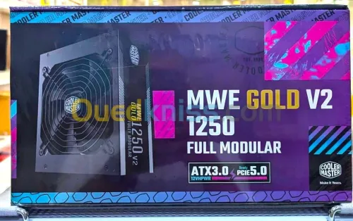 COOLER MASTER MWE GOLD 1250W V2 - ALIMENTATION 80 PLUS GOLD - MODULAIRE - STCM - ATX 3.0 - PCI-E 5.0