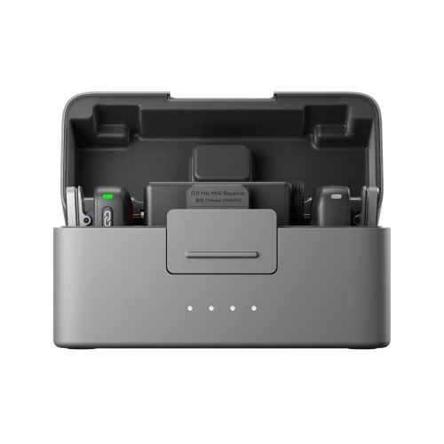 DJI MIC MINI (2 TX + 1 RX + CHARGING CASE ) MICROPHONE COMPACT - PORTÉE 400 M - STOP BRUIT - NOIR