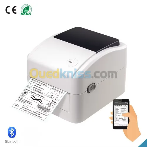 XPRINTER XP-420B - IMPRIMANTE CODE BARRE THERMIQUE 1D & 2D - USB + WIFI - 116mm - 203 DPI 