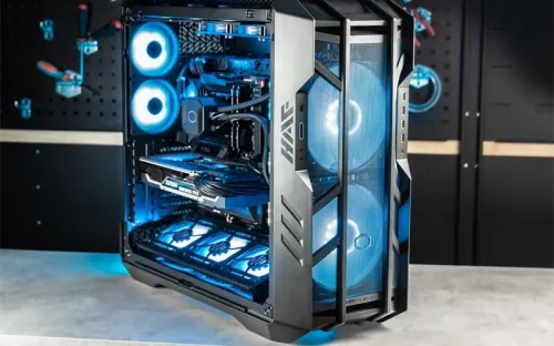 COOLER MASTER HAF 700 - BOÎTIER GRAND TOUR - 5 FAN INCLUS - VERRE TREMPÉ - HUB ARGB 5 PORTS - NOIR 
