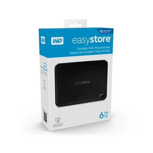 WD EASYSTORE 6TB HDD DISQUE DUR EXTERNE DESKTOP USB 3 0 NOIR