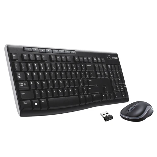 LOGITECH MK270 SILENT - ENSEMBLE SOURIS ET CLAVIER SANS FIL - ERGONOMIQUE - USB - PILE AA - BLACK