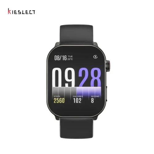 SMART WATCH KIESLECT BALANCS - Bluetooth - 2.1" AMOLED - CURVED - SPORT - WATERPROOF - CUIR -  NOIR