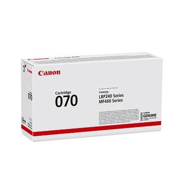 TONER CANON 070 CARTRIDGE BLACK - 3000 PAGES - TECHNOLOGIE D'IMPRESSION LASER - ORIGINAL 