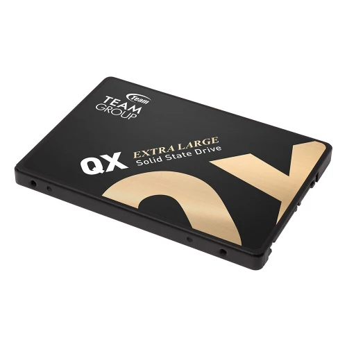 TEAMGROUP QX 4TB SSD - 2,5" SATA III - JUSQUA 560 MO/S - RÉSISTANT - SILENCIEUX - 3D QLC NAND -BLACK