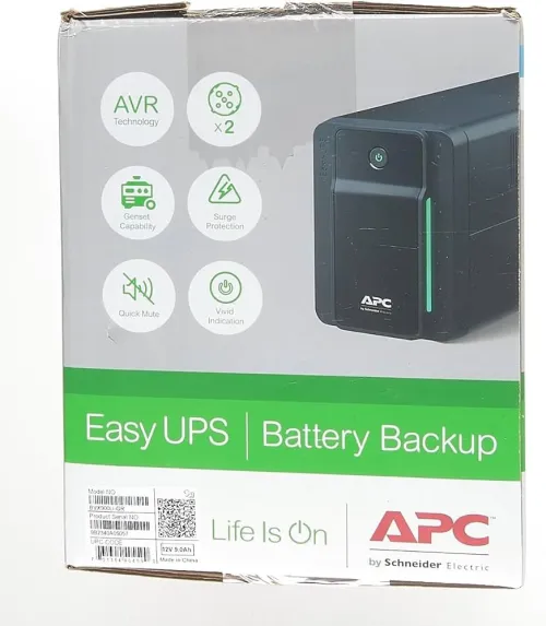 APC Easy UPS BVX 900 VA, 480 Watts, 230V, AVR, IEC Onduleur Line-Interactive -Prises Schuko français