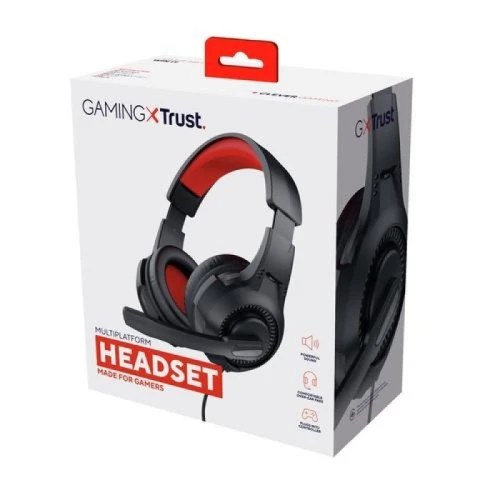 GAMING X TRUST  24785 - CASQUE FILAIRE + MIC - PC, PS4, PS5,XBOX - JACK 3,5MM 2M - 20 000 HZ -BLACK 