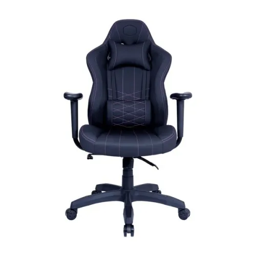 COOLER MASTER CHAISE GAMING CALIBER E1 - CUIR PU - ERGONOMIQUE - ACCOUDOIR FIXÉ -NYLON -120 KG-NOIR 