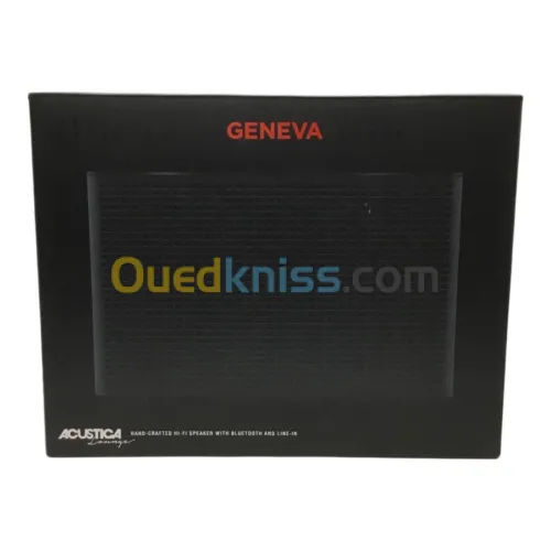 GENEVA ACUSTICA A170 - ENCEINTE BLUETOOTH - STÉRÉO BASS - 20000 HZ - CUIR - BLACK ORIGINAL