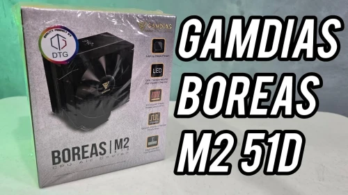 GAMDIAS BOREAS M2-51D - VENTIRAD CPU - X1 VENTILATEUR 120MM - LCD - COMPATIBLE INTEL & AMD - NOIR
