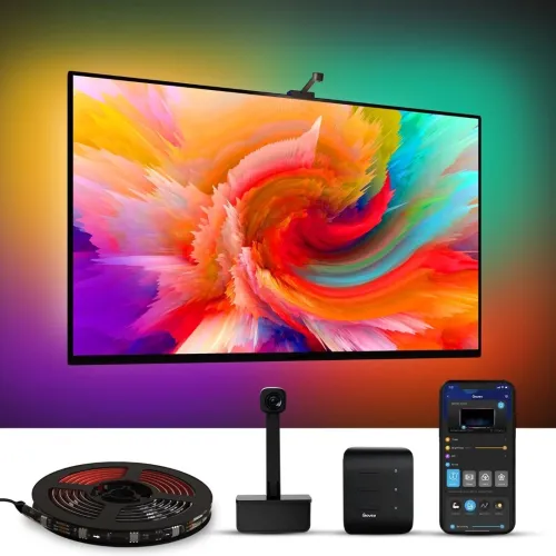 GOVEE DREAMVIEW T1 TV BACKLIGHT - 75-85 INCH - H6199 - TV -COLOR-MATCH -CONTRÔLE VOCAL - MUSIC