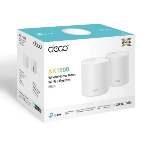 TP-LINK DECO X10 2 PACK - 2 ROUTEURS MESH WI-FI 6 AX1500 - MU-MIMO - OFDMA - SYSTÈME MAISON & BUREAU