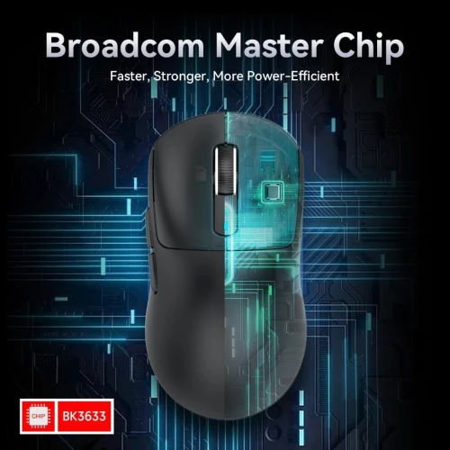 ATTACK SHARK X3 - SOURIS FILAIRE & SANS FIL - BLUETOOTH - 2.4G - 6 BOUTONS - 26000 DPI - 1KHZ -BLACK