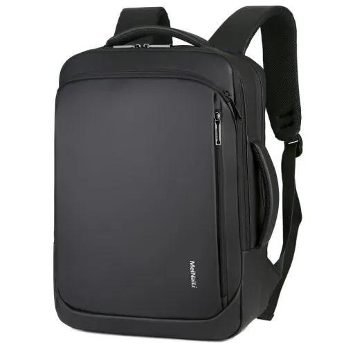 SAC A DOS MEINAILI 1901 15.6" - PORT LAPTOP & MACBOOK - ORIGINAL - MPERMÉABLE - NOIR & GRIS