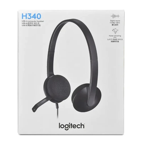 LOGITECH H340 - CASQUE MICRO USB - STÉRÉO NUMÉRIQUE - PC ET LAPTOP - ANTI-BRUIT INTÉGRÉ - BLACK