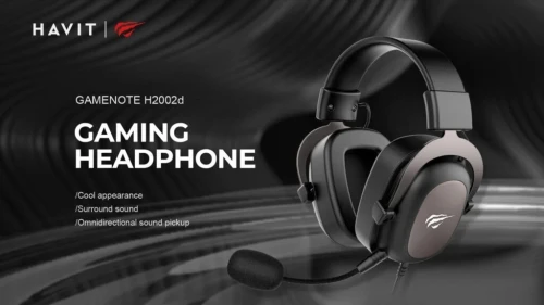 HAVIT GAMENOTE H2002D - CASQUE GAMING FILAIRE 3.5MM - SON STÉRÉO - MICROPHONE FLEXIBLE - RGB - CONFORTABLE - BLACK
