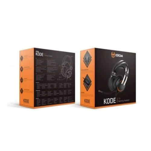 KROM KODE - CASQUE GAMING FILARE - SURROUND 7.1 - MULTIPLATFORM - FLEXIBLE - 20 000 HZ - BLACK 