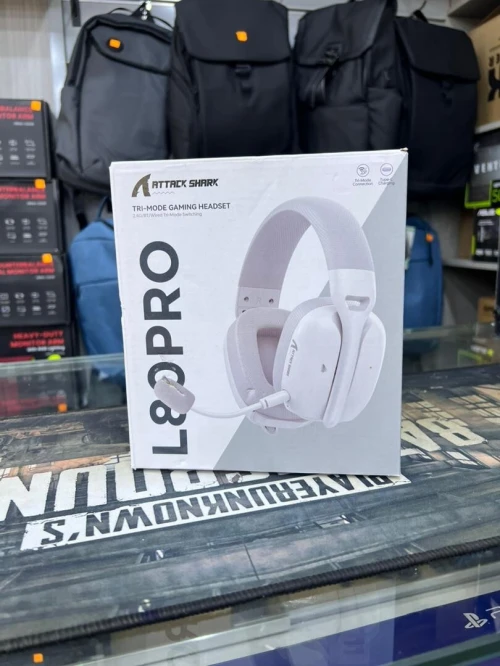 ATTACK SHARK L80 CASQUE GAMING SANS FIL TRIMODE NOIR - BLANC