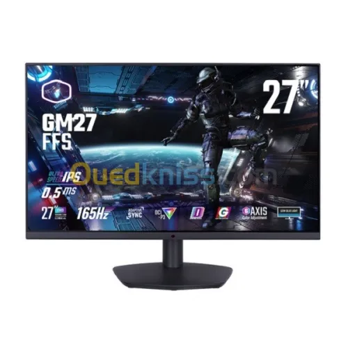 ECRAN COOLER MASTER GM27-FFS - 27" FHD - FAST IPS - 165 HZ - 0,5MS - ADAPTIVE SYNC - HDMI - DP