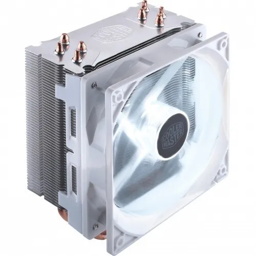 COOLERMASTER HYPER 212 LED WHITE EDITION - AIRCOOLING 120mm - SOCKET INTEL & AMD -ALUMINIUM-1800 RPM