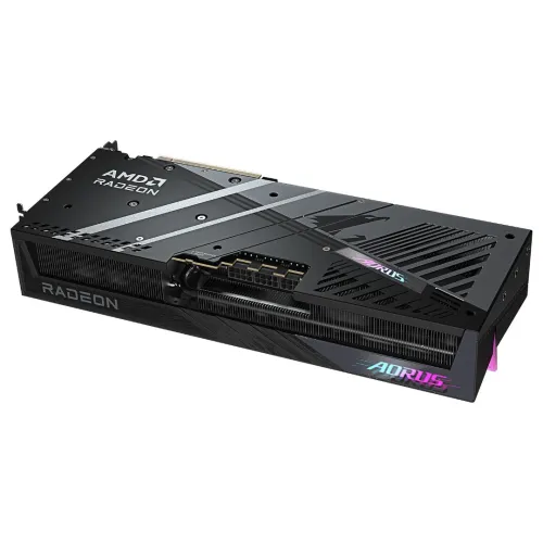 GIGABYTE AORUS RADEON RX 9070 XT ELITE 16G - CARTE GRAPHIQUE - 16 GO GDDR6 - PCIe 4.0 - 2x HDMI + 2x DISPLAYPORT - OC - RGB HALO - BLACK